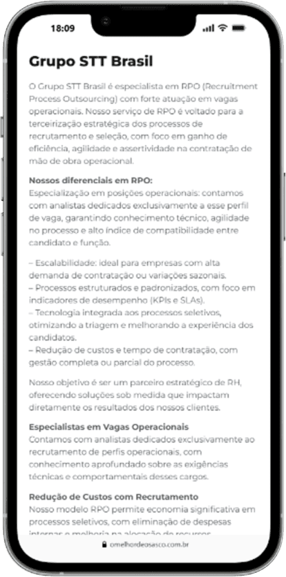 Página Personalizada Empresa 2